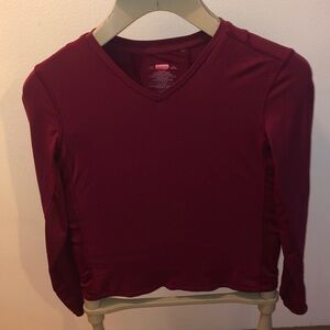 Danskin Burgundy Long Sleeve Top